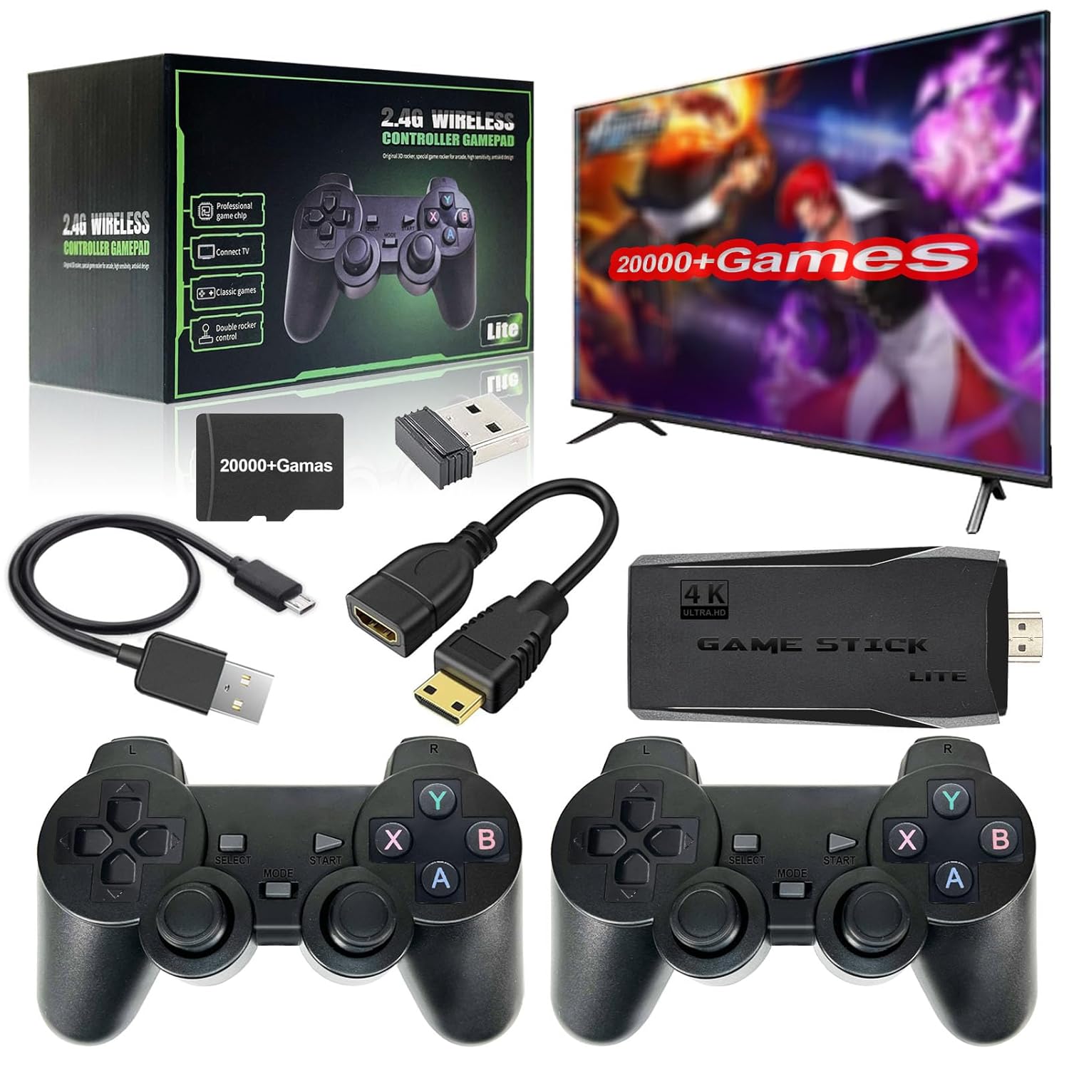 Console Game Stick 4K – 20 000 Jeux