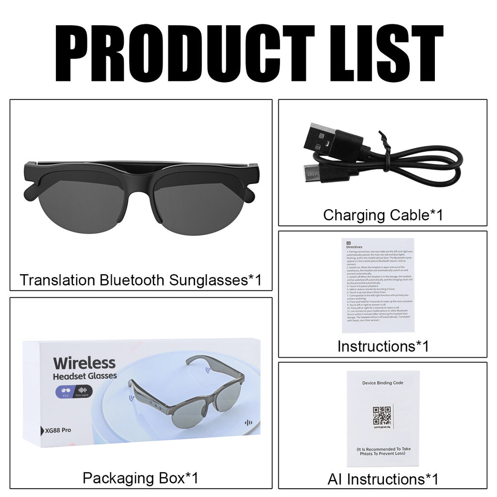 LUNETTES AUDIO INTELLIGENTES